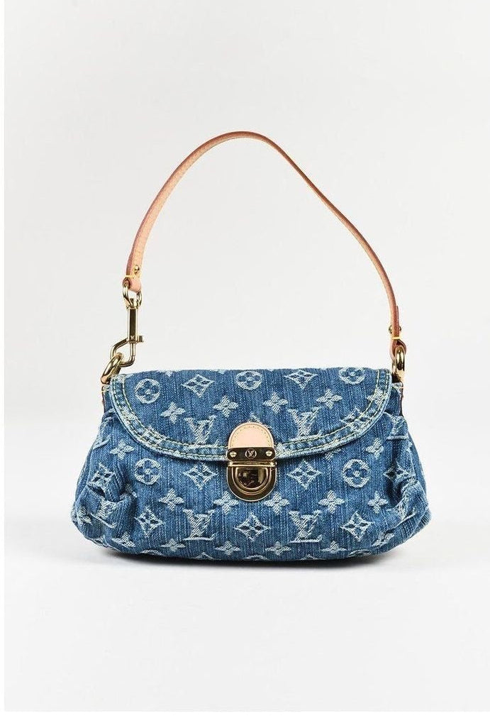 Louis Vuitton Pleaty Denim Mini Bag
